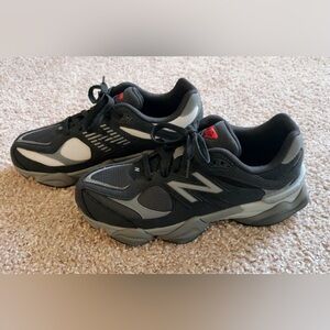 Big Kids New Balance 9060 Black and Gray Sneakers - Worn Twice